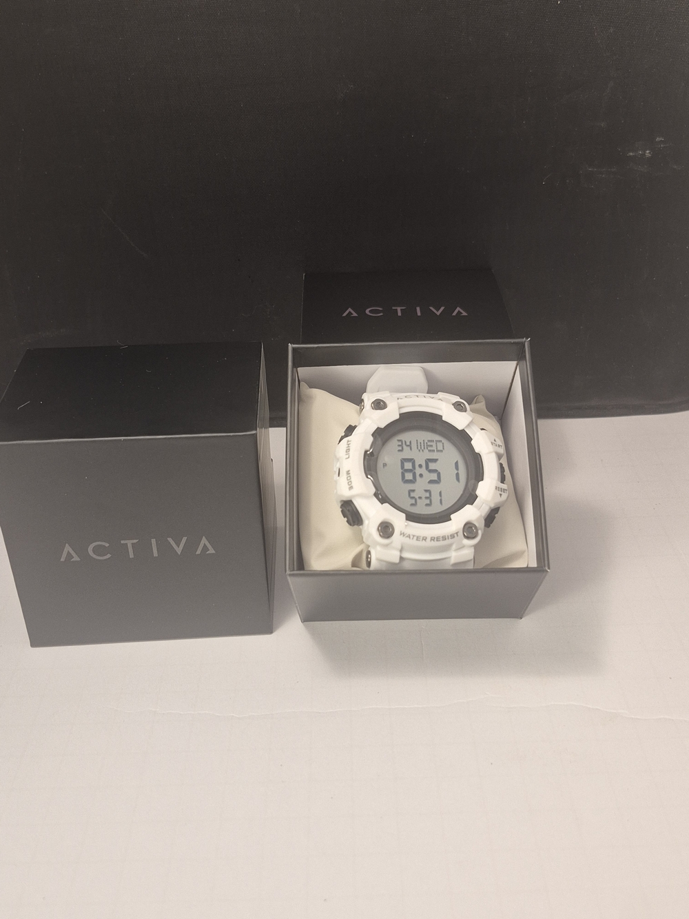Ativa White Digital Sports Watch - Water Resistant Wearable Invicta